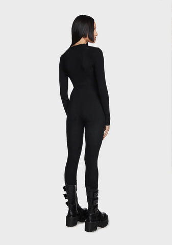 Twisted Logic Knit Jumpsuit