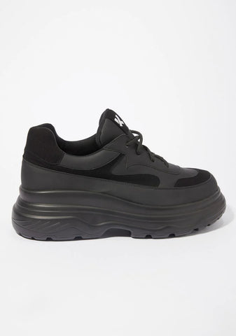 Black Gyoubu Wire Chunky Sneakers
