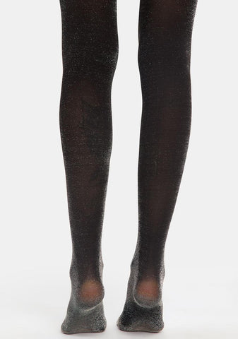 Liquid Metal Opaque Tights
