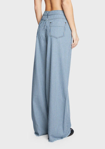 Denim Stripe Eivissa Baggy Jeans