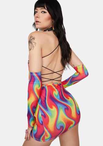 Wild Heat Dress & Gloves Set