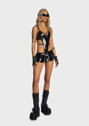 Wicked Cutting It Close Vinyl Bodysuit