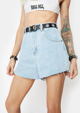Nina Blue Mirage Denim Shorts