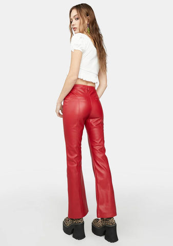 Ready For Fun Vegan Leather Pants