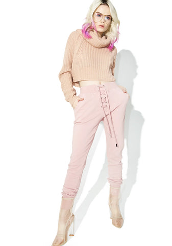 Kick Back Lace-Up Sweatpants