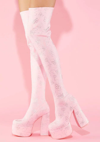 America's Sweetheart Thigh High Boots