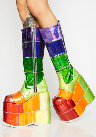 Way Up High Rainbow Stack Platforms