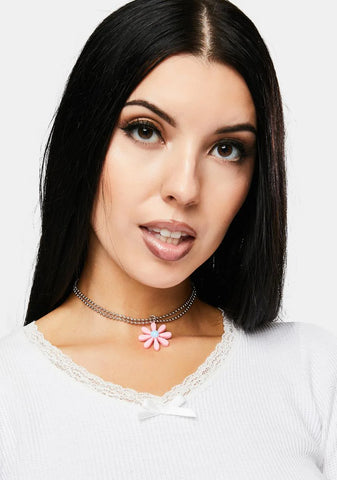 Rose Bloom Bae Ball Chain Necklace