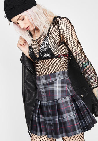 Stormy Wicked Scholar Plaid Skirt