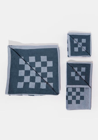 Royally Checked Out 3-Piece Towel Set