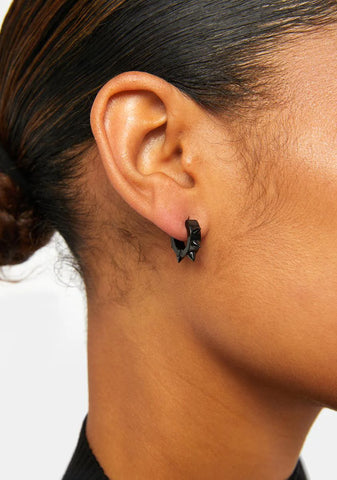 Spiked With Love Earring Set