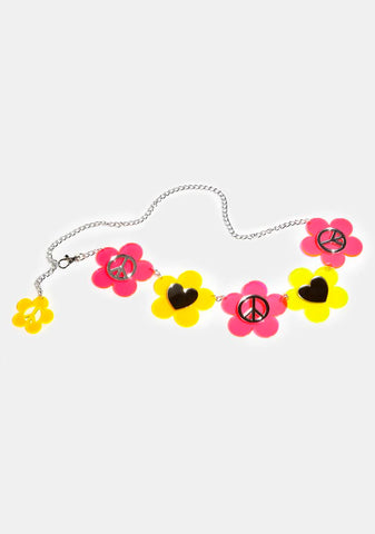 Peace Daisy Chain Belt