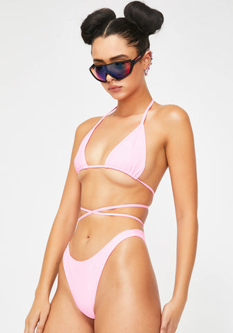 Barbie Pink String Bikini Top