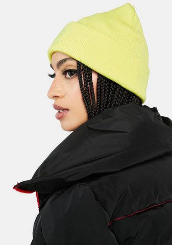 Limeade Elmer Beanie