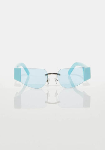 Eyes Wide Open Rimless Sunglasses