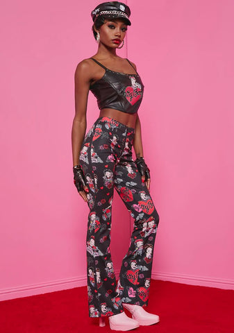 Tough Betty Twill Flare Pants