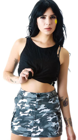 Camo Cargo Skirt