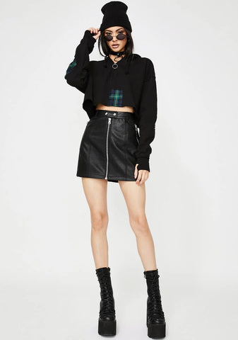 Teen Angst Cropped Hoodie