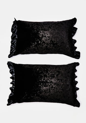 Sinister Snooze Velvet Pillow Cases