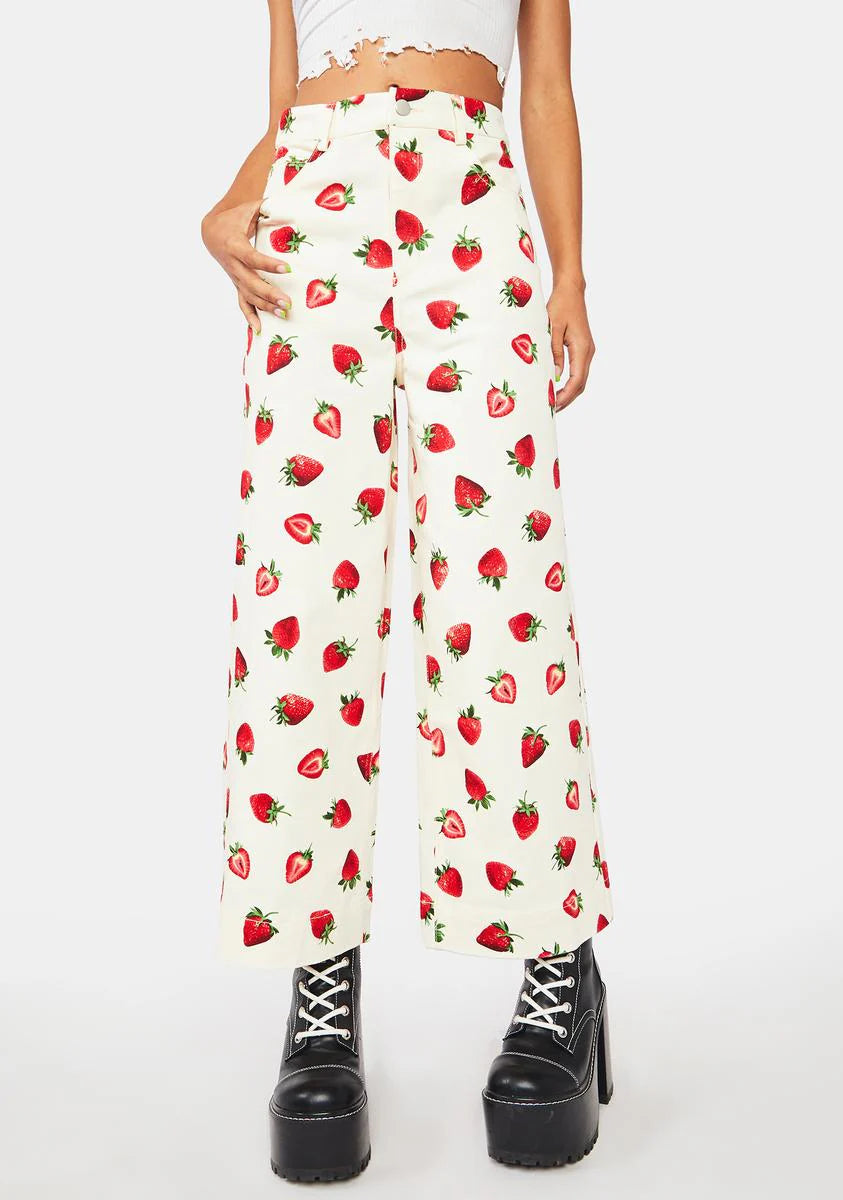 Strawberry Drill Pants