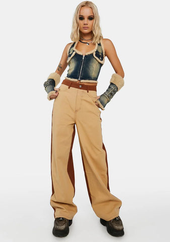 Think Twice Two Tone Pants