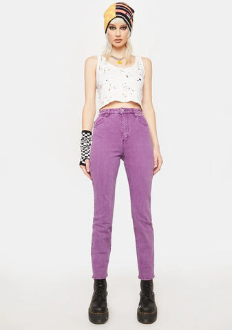 Comfort Grape Dusters Slim Jeans