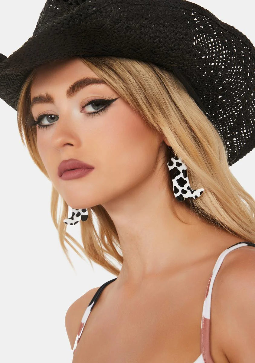 Ridin' Out Cowboy Boot Earrings