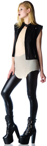 High Low Moto Vest