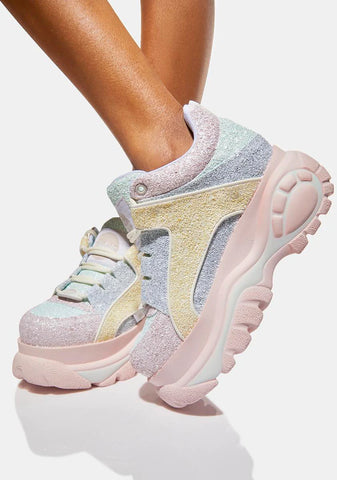 Pastel Multi Classic Low Platform Sneakers