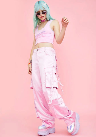 Candy Crushed Cargo Pants