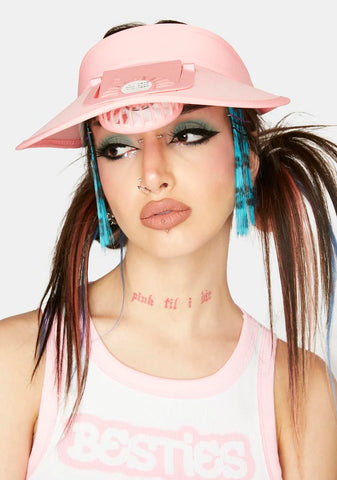 Sweet Stay Cool Fan Visor