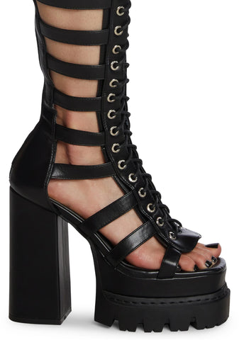 Hex Platform Heels