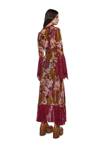 Boho Girl Floral Duster