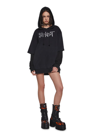 Tattered & Torn Knit Hoodie