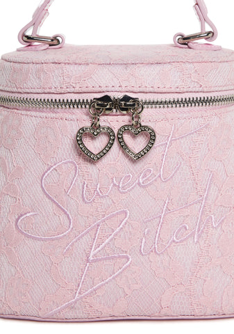 Sorry Not Sorry Crossbody Bag - Pink