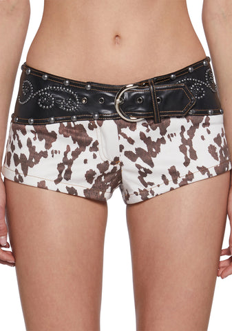 Love Spurs Booty Shorts