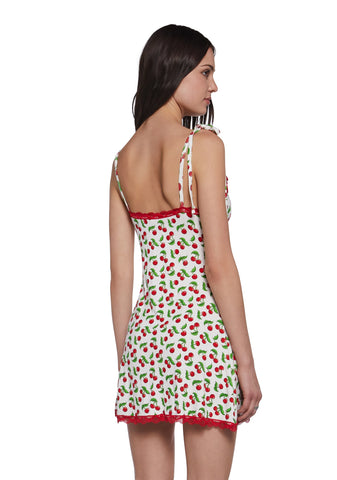 Sweet Sunset Mini Dress - Red