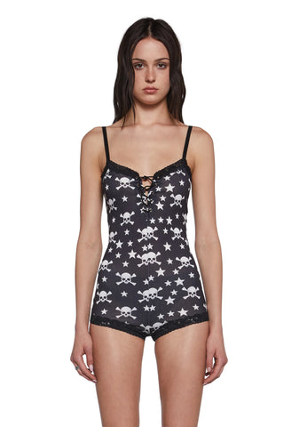 Skull And Stars Romper