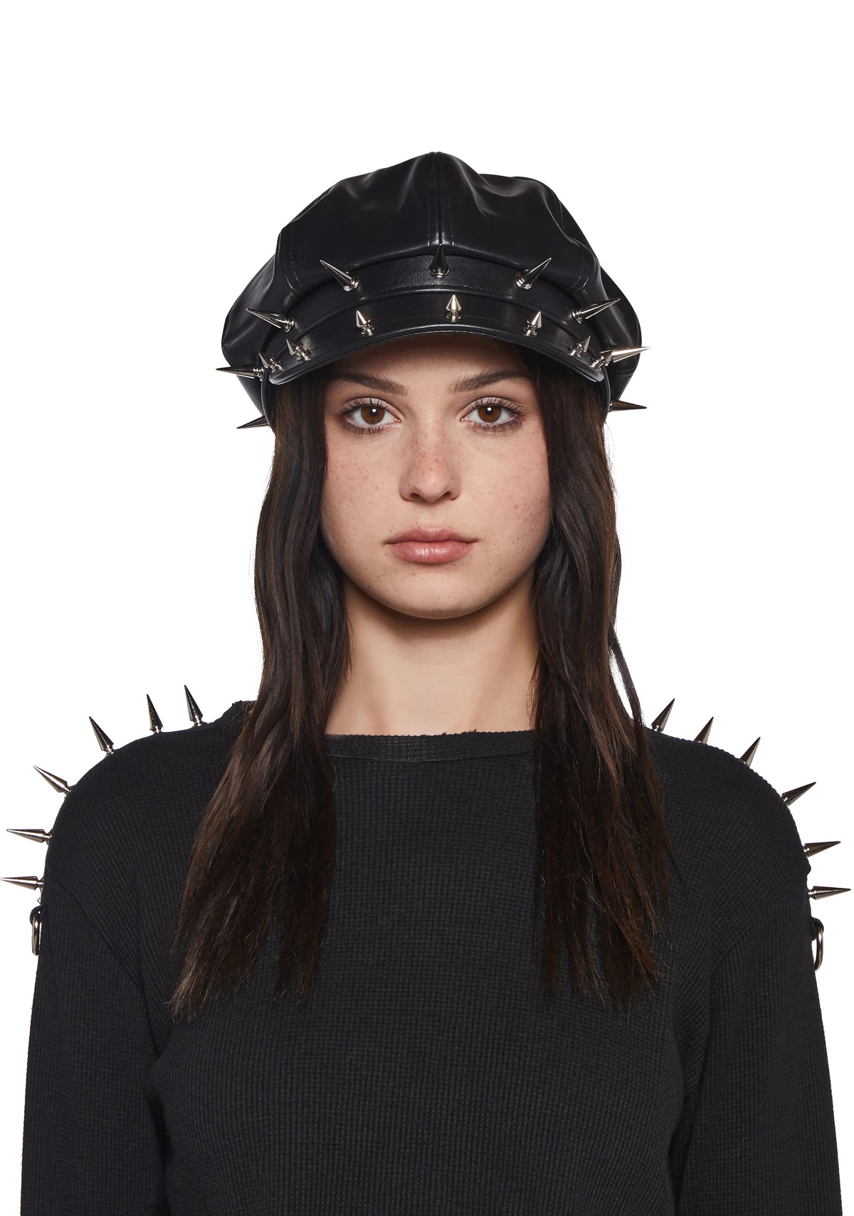 Spiked Biker Hat