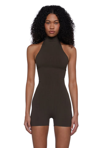 Many Beats Lace Up Romper