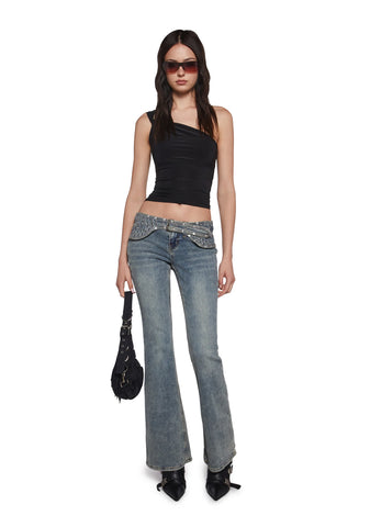 Meet Ups One Shoulder Top - Black