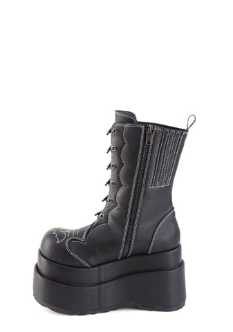 Bear-182 Platform Mid-Calf Boots