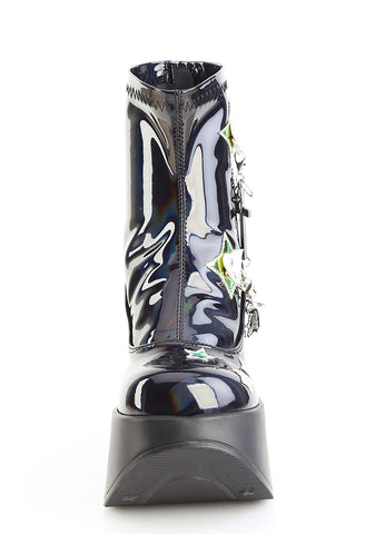 Blaze-108 Platform Wedge LED Light-Up Ankle Boots