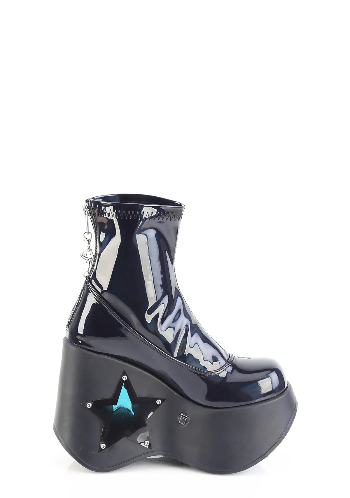 Blaze-108 Platform Wedge LED Light-Up Ankle Boots