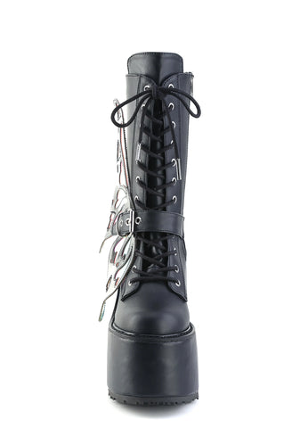Blaze-158 Platform LED Light-Up Mid-Calf Boots