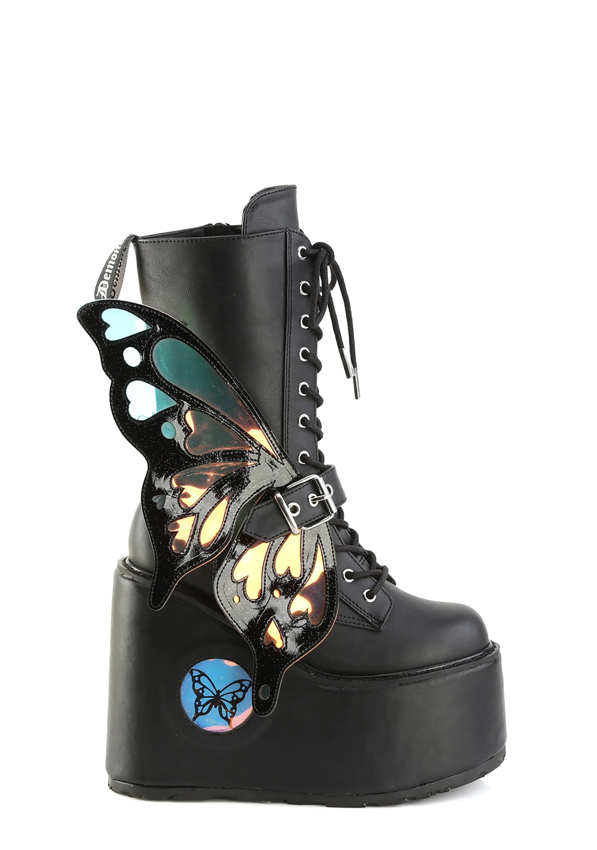 Blaze-158 Platform LED Light-Up Mid-Calf Boots