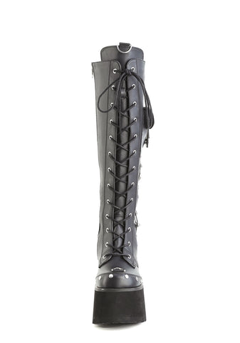 Blaze-202 Platform LED Light-Up Knee High Boots