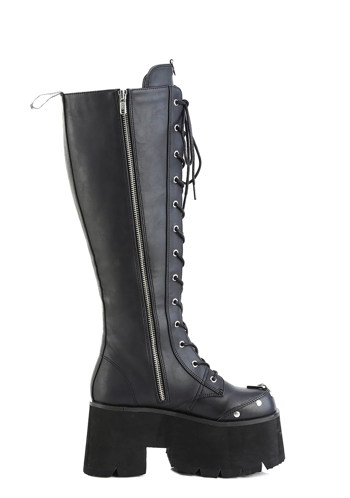 Blaze-202 Platform LED Light-Up Knee High Boots