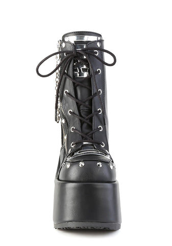 Camel-208 Platform Ankle Boots