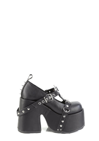 Camel-33 Platform Mary Janes